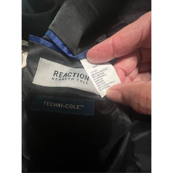 Kenneth Cole Reaction Mens Black Suit Jacket Sz 44R NWT - Picture 6 of 7